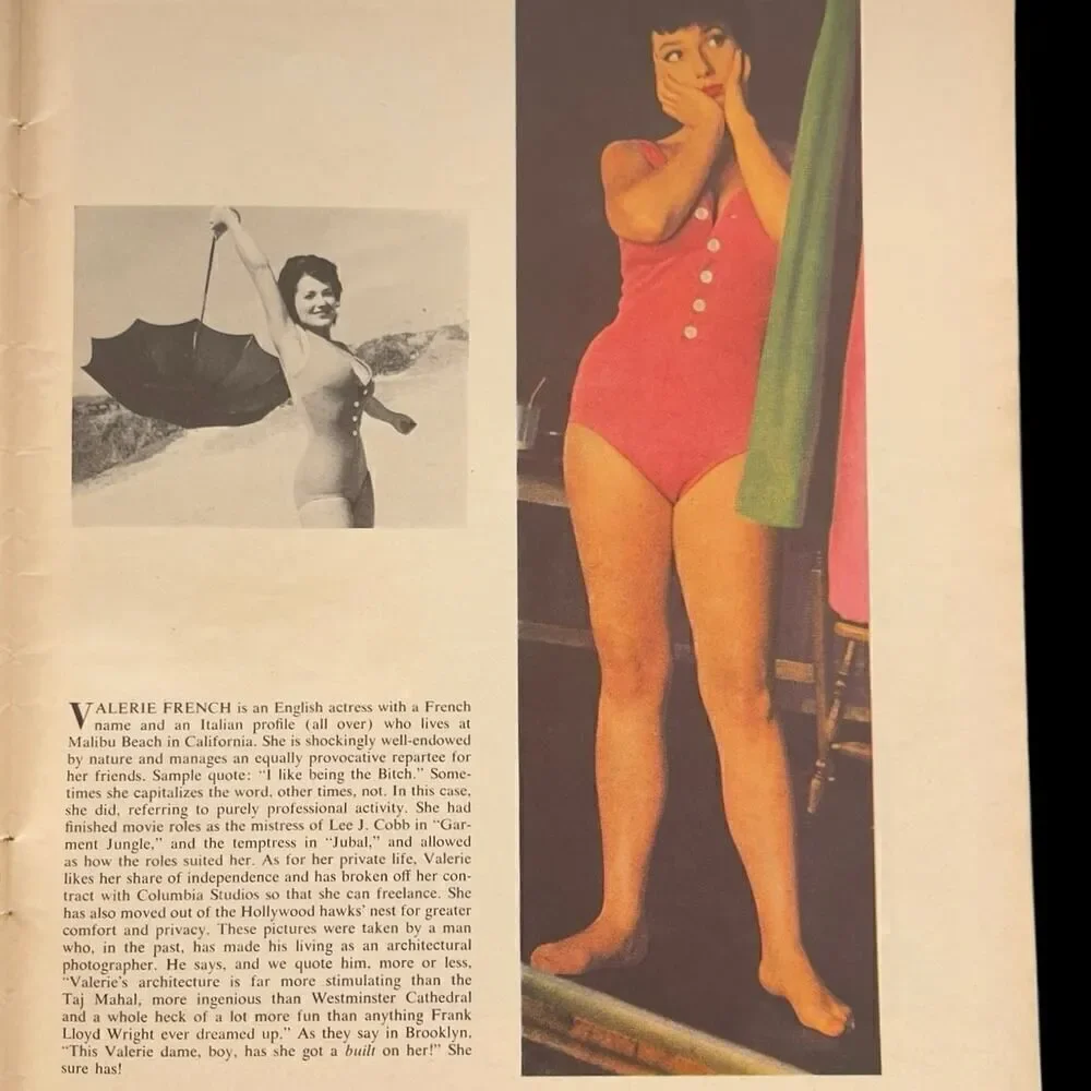Vintage June 1958 Escapade Magazine: Nelson Algren, Washington DC Cheesecake